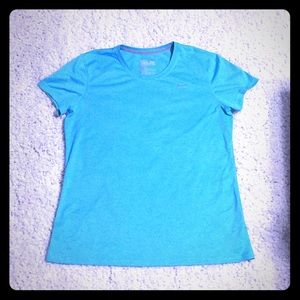 Nike drifit aqua blue shirt